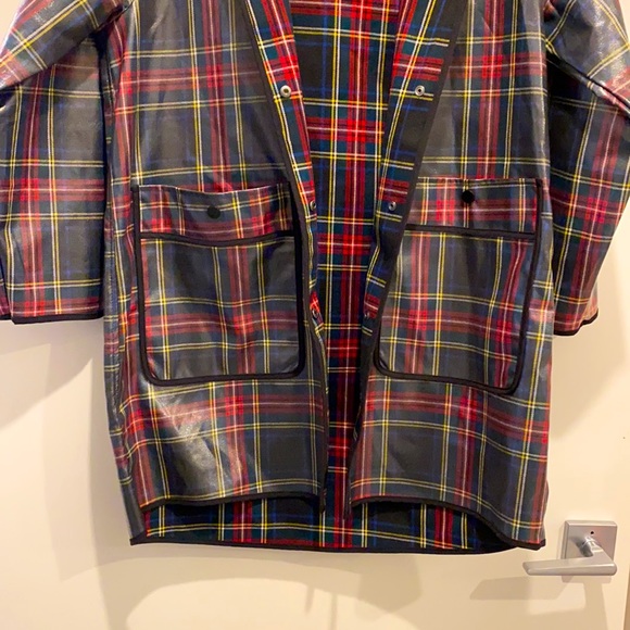 Zara Tartan Rain Coat size S - Picture 3 of 5